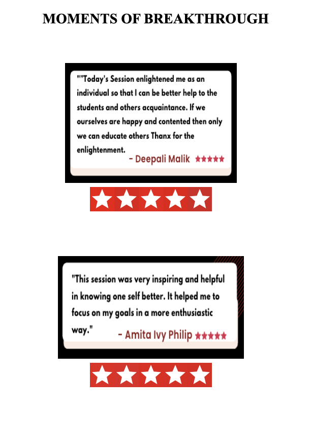 Moments of breakthrough — testimonials from Deepali Malik and Amita Ivy Philip